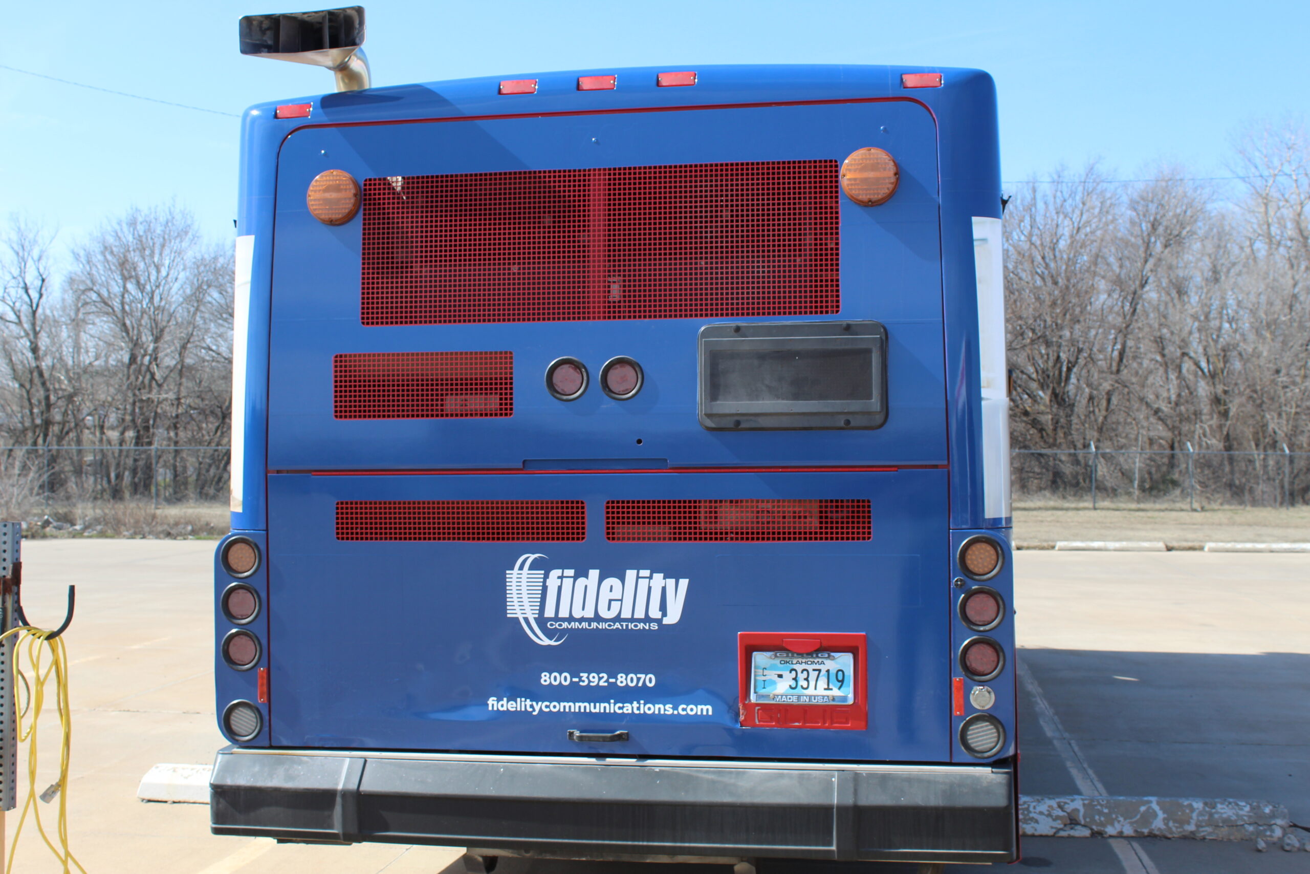 Fidelity Internet Provider bus rear